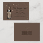  Mason Jar & Fireflies sparen de Datum Visitekaartje (Voorkant / Achterkant)