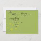 Mason Jar Firefly Lightning Bug Save the Date (Achterkant)