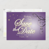 Mason Jar Firefly Lightning Bug Save the Date (Voorkant / Achterkant)