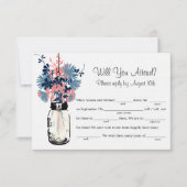 Mason Jar Fleur sauvage LIB RSVP (Devant)