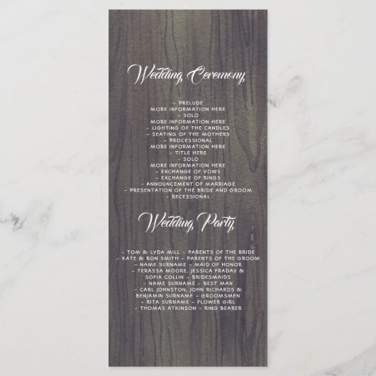 Mason Jar Fleurs de marine Programmes de mariage r (Dos)