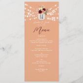 Mason Jar Floral Wedding Menu (Voorkant)