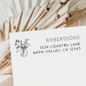 Mason Jar Flowers | Achternaam Zelfinktende Stempel