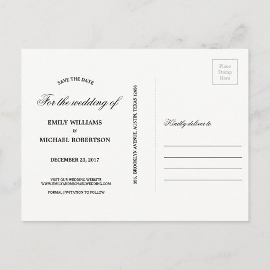 Mason Jar glowing Lights floral save the date Aankondigingskaart (Achterkant)