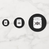 Mason Jar Halloween Party Confetti (Voorkanten)