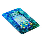 Mason jar lightning bug glanzend firefnet magneet (Rechterzijde)