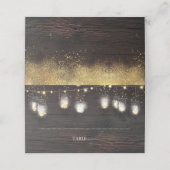 Mason Jar Lights Rustieke Bruiloft (Buitenkant ongevouwen)