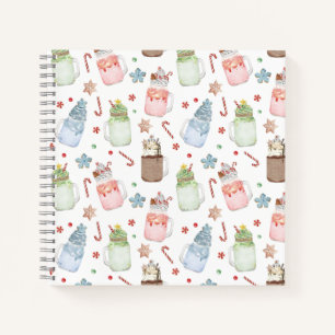 Mason Jar Milkshakes Candy Canes kerstrecept Notitieboek