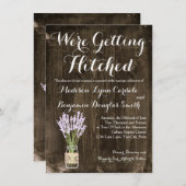 Mason Jar Obtenir des Invitations de Mariages camp (Devant / Derrière)