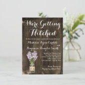 Mason Jar Obtenir des Invitations de Mariages camp (Debout devant)