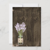 Mason Jar Obtenir des Invitations de Mariages camp (Dos)