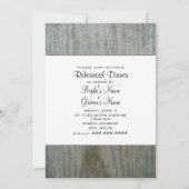 Mason Jar of Daisies Rustic Rehearsal Dinner Kaart (Achterkant)