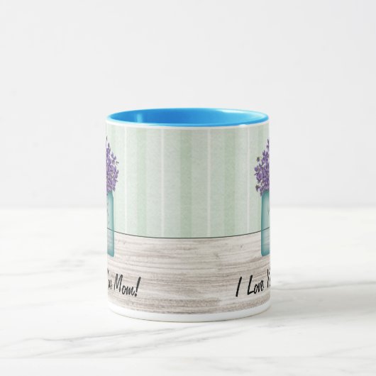 Mason Jar of Violets Moederdag Mok (Midden)