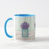 Mason Jar of Violets Mok (Links)