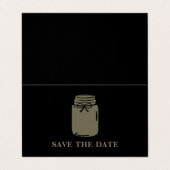 Mason Jar, Photo Enregistrer La Carte Date (Extérieur déplié)