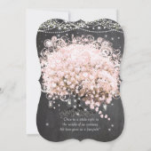 Mason Jar Pink Chalkboard Heart Leaf Tree Kaart (Achterkant)