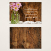 Mason Jar Rose Daisies Mariage Charity Favoriser C (Devant & derrière)