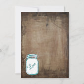 Mason Jar Rustic Wood Bachelorette Invitations (Dos)