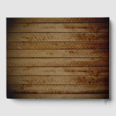 Mason Jar Rustic Wood Mariage Livre d'invité (Verso)