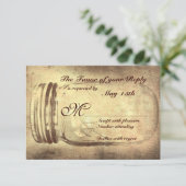 Mason Jar Rustique Mariage campagnard Cartes RSVP (Debout devant)