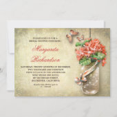 mason jar rustique nuptiale invitation (Devant)
