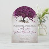 Mason Jar Sangria Heart Leaf Firefly Tree Wedding Kaart (Staand voorkant)