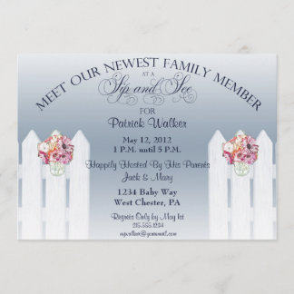 Mason Jar Sip en Zie Uitnodiging