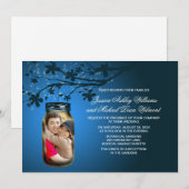 Mason Jar Soirée en plein air Faire-part de mariag (Devant / Derrière)