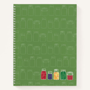 Mason Jar Spiral notebook Canning Jars Notitieboek