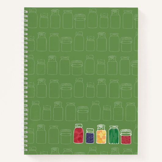 Mason Jar Spiral notebook Canning Jars Notitieboek (Voorkant)