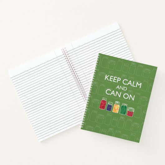 Mason Jar Spiral Notebook Canning Journal (Intérieur)