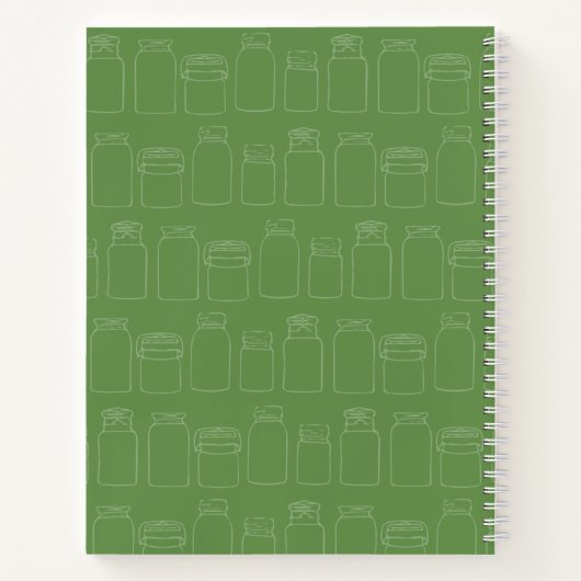 Mason Jar Spiral Notebook Canning Journal (Dos)
