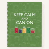 Mason Jar Spiral Notebook Canning Journal (Devant)