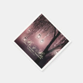 Mason jar string lichten boom rustieke bruiloft servetten (Hoek)