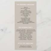 Mason Jar String Lights Burlap Wedding Programma's (Achterkant)