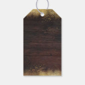 Mason Jar String Lights Rustieke Bruiloft Cadeaulabel (Achterkant)