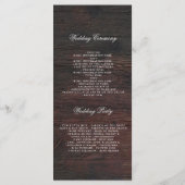 Mason Jar String Lights Rustieke Trouwprogramma's Programma (Achterkant)