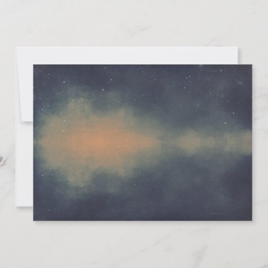 Mason Jar String Lights Sterrennacht Bruiloft Kaart (Achterkant)