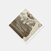 Mason Jar String Lights Tree Barn Wood Servetten (Hoek)