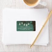 Mason Jar String Lights Tree  Blauwgroen labels (Insitu)