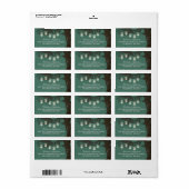 Mason Jar String Lights Tree  Blauwgroen labels (Full Sheet)