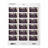 Mason Jar String Lights Tree Plum Etiket (Full Sheet)