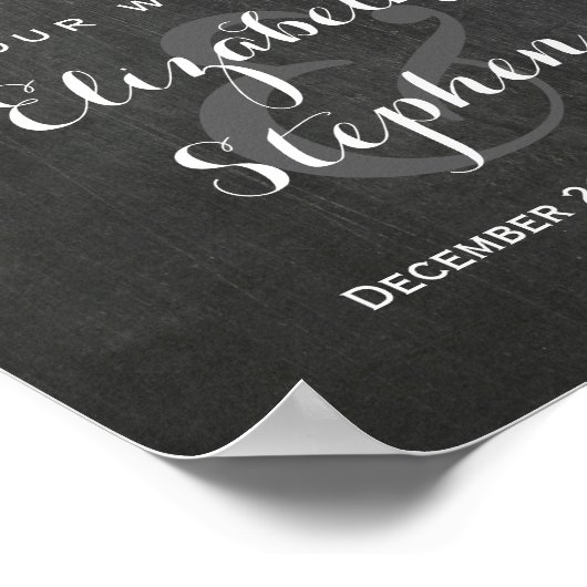 Mason Jar String Lights Weddenschap Welkomstontvan Poster (Hoek)