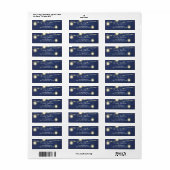 Mason Jar sur le Étiquette de adresse String Light (Feuille entière)