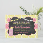 Mason Jar Sweet Lemonade Baby shower Invitation (Debout devant)
