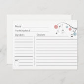 Mason Jar Tree Recipe Card Uitnodiging Briefkaart (Voorkant / Achterkant)
