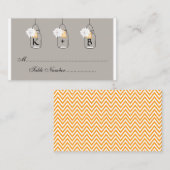 Mason Jar Trouwstoel Kaarten // Escort Kaarten Plaatskaartje (Voorkant / Achterkant)