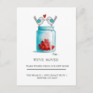 Mason Jar van Liefde thuis verhuizen Briefkaart