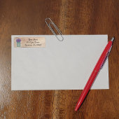 Mason Jar Violets Étiquette de adresse