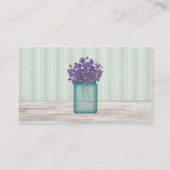 Mason Jar Violets Visitekaartje (Achterkant)